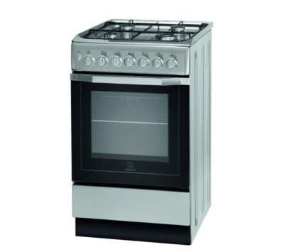 INDESIT  I5GSH1(S) 50 cm Dual Fuel Cooker - Silver